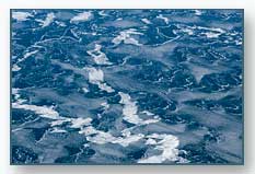 Ice patterns on Lake Michigan