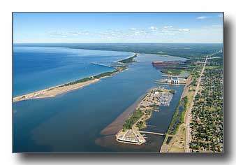 Aerial view of Superior, Wisconsin