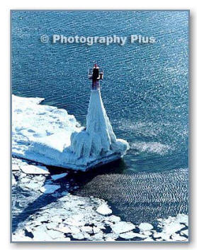 Muskegon Lighthouse in Winter