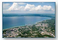 Petoskey viewed to the northeast