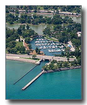 Aerial View of 59th St. Harbor