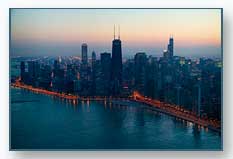 Chicago Skyline at Night