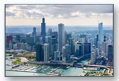 Chicago Skyline with the DuSable Marina