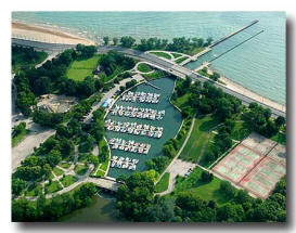 59th St. Marina viewed towards Lake MI