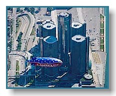 Renaissance Center and Blimp