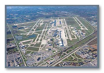 Detroit Metro Airport looking southwest