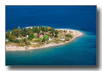Little Traverse Lighthouse aerial view