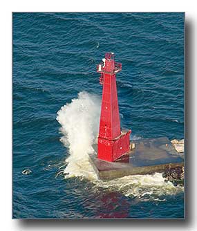 Muskegon Lighthouse aerial photo