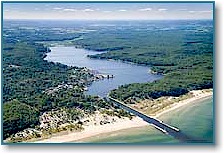 Pentwater Lake west to east